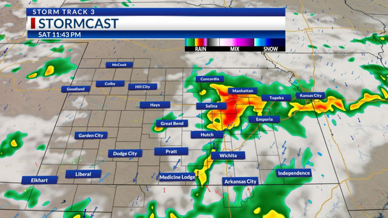 Storm Track 3 forecast: Showers northwest tonight, few storms through ...