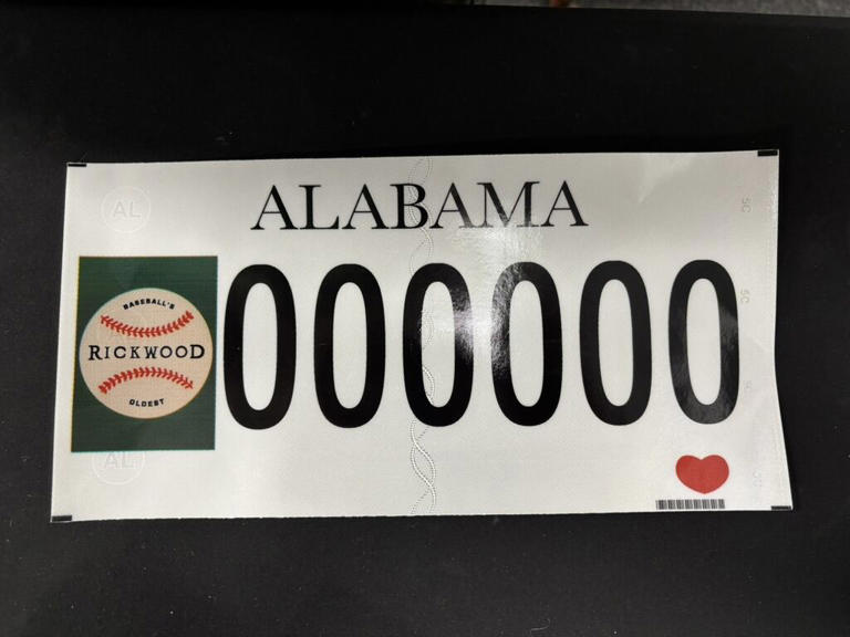 Applications now open for specialty Rickwood Field license plates