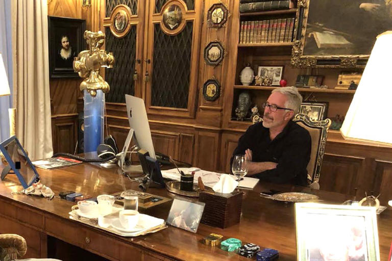 Lewd painting that hung over Jeffrey Epstein’s desk in NYC townhouse ...