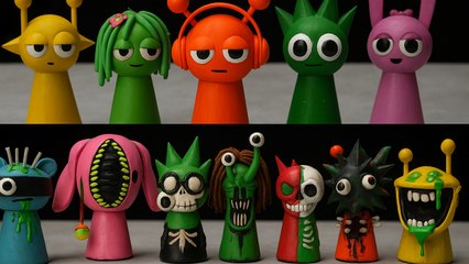 😱 Sprunki in real life vs extreme creepy DIY Sprunki!👹💥 Who will survive?