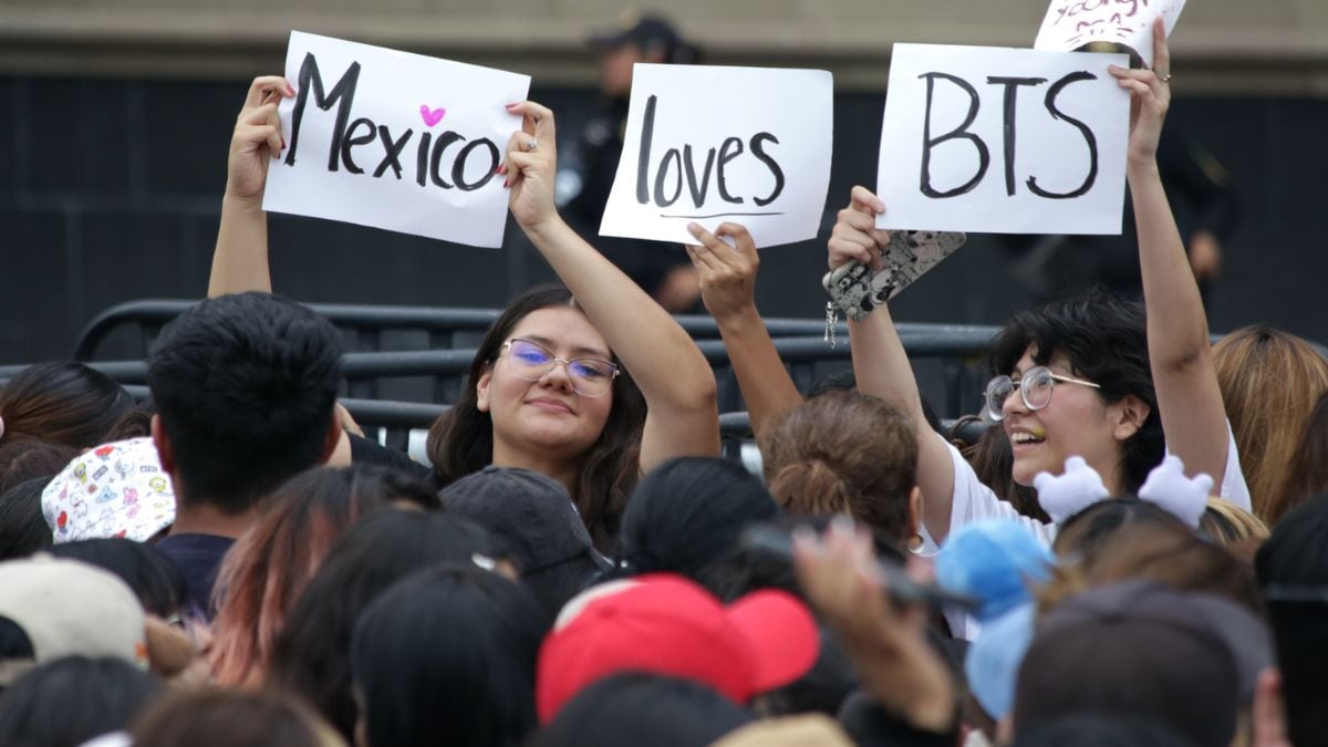 Las primeras ARMYs ya pintan de morado el Estadio GNP previo al concierto  de BTS en México