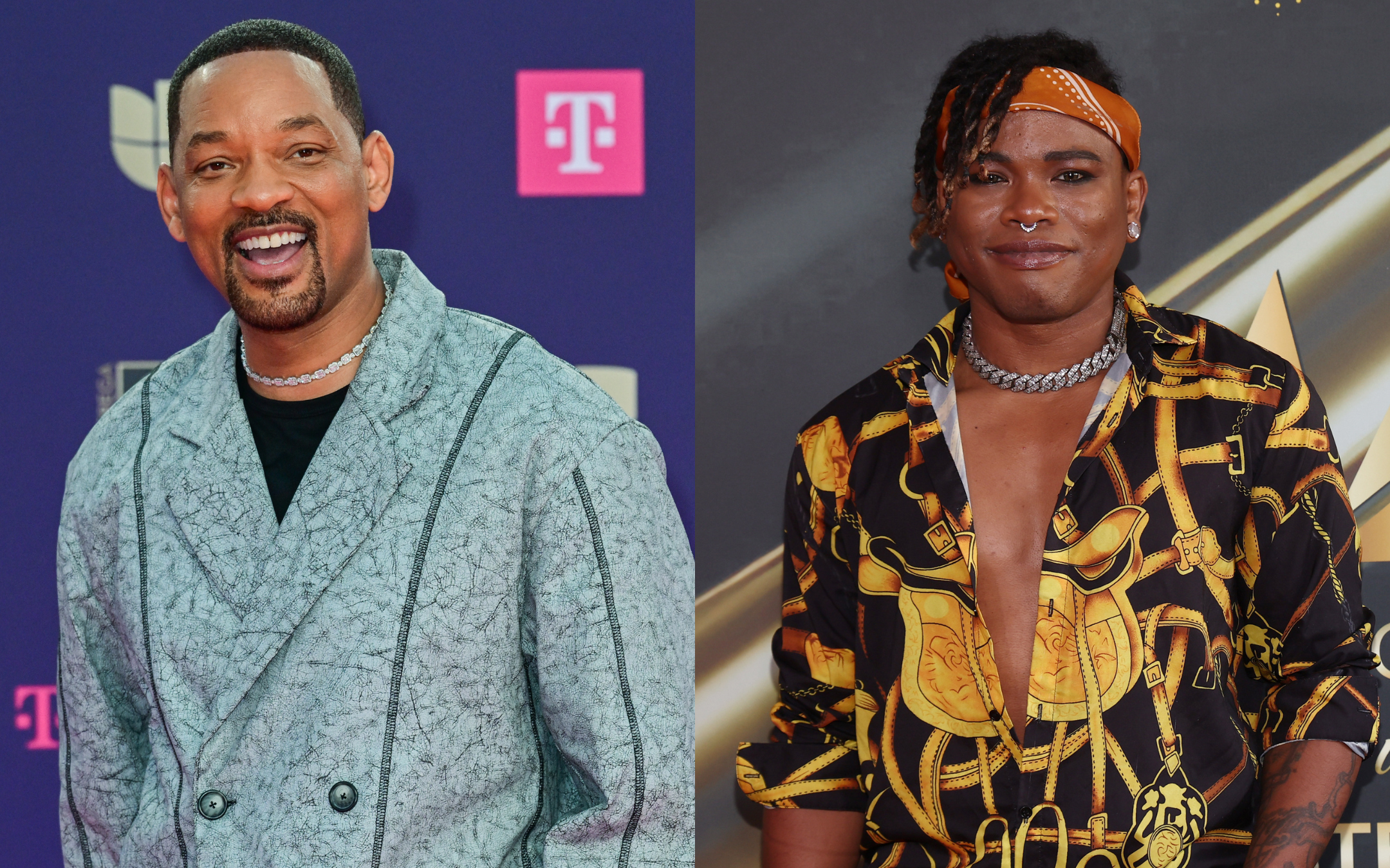 Will Smith, left, and Brian King Joseph, right, seen in 2025.