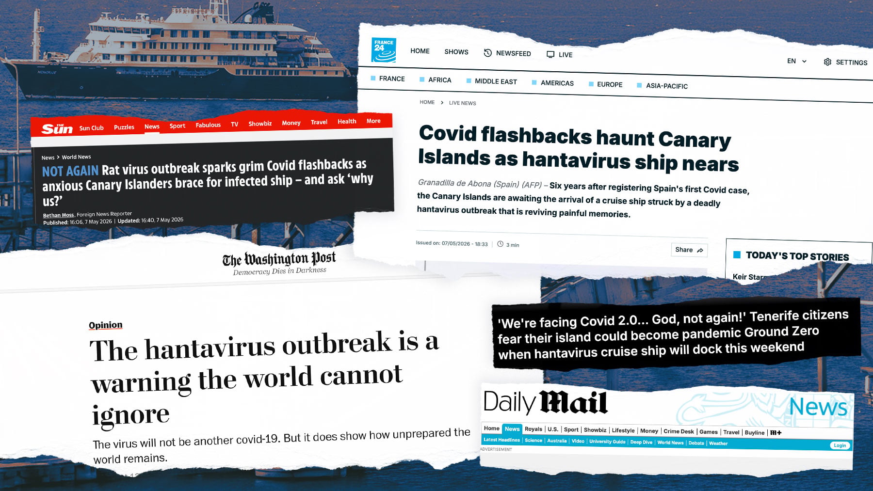 La prensa internacional en alerta por Canarias compara el hantavirus ...