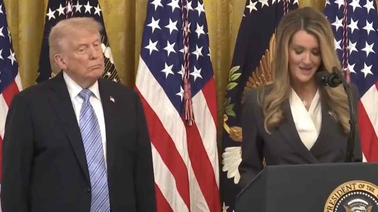 Video: Trump falls asleep during speech at the White House