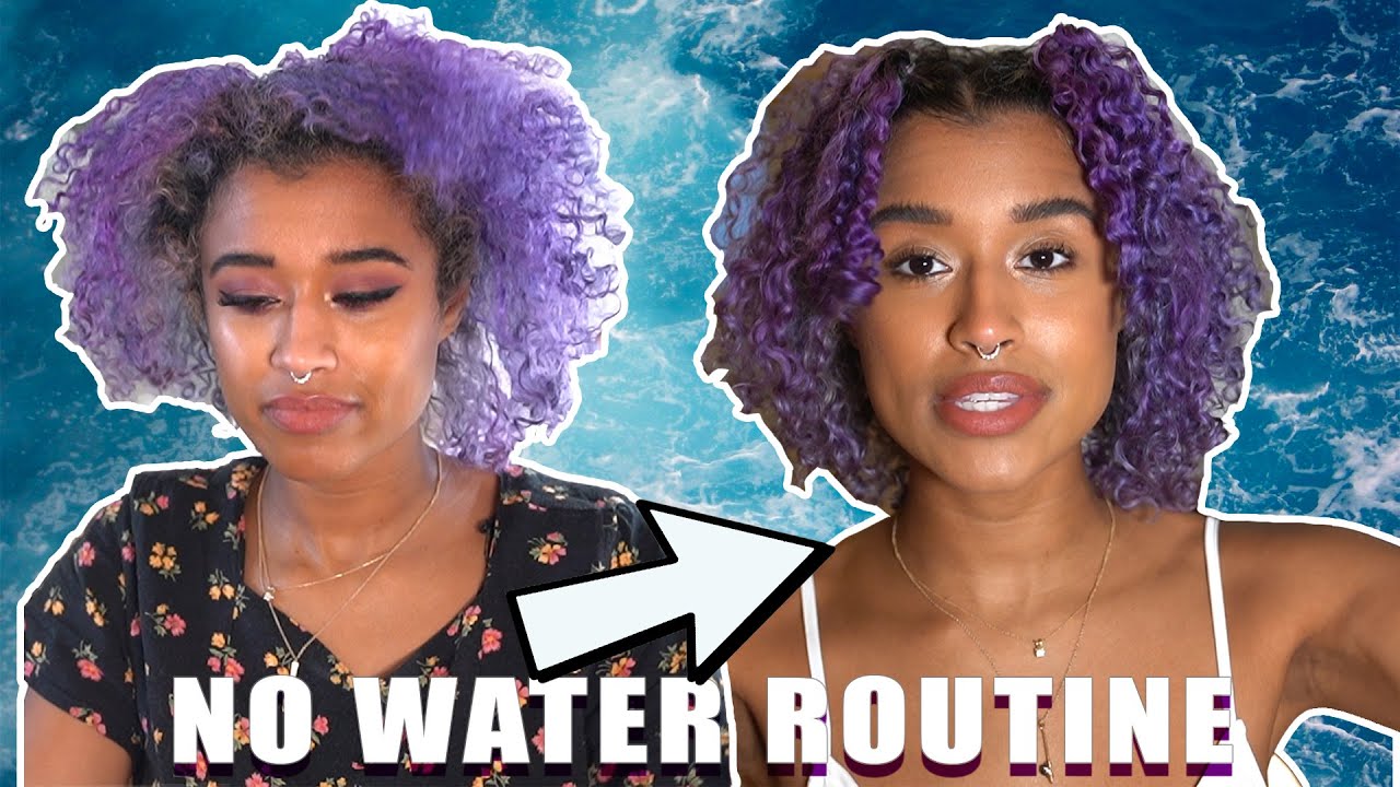 Full curly hair routine using no water + how I style it