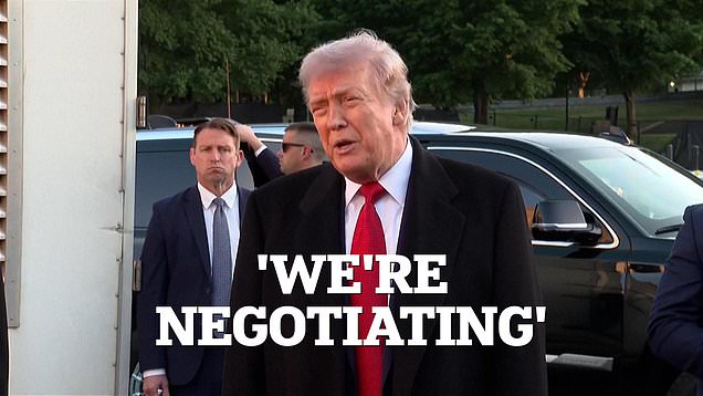 Trump says US is negotiating with Iran following exchange of fire