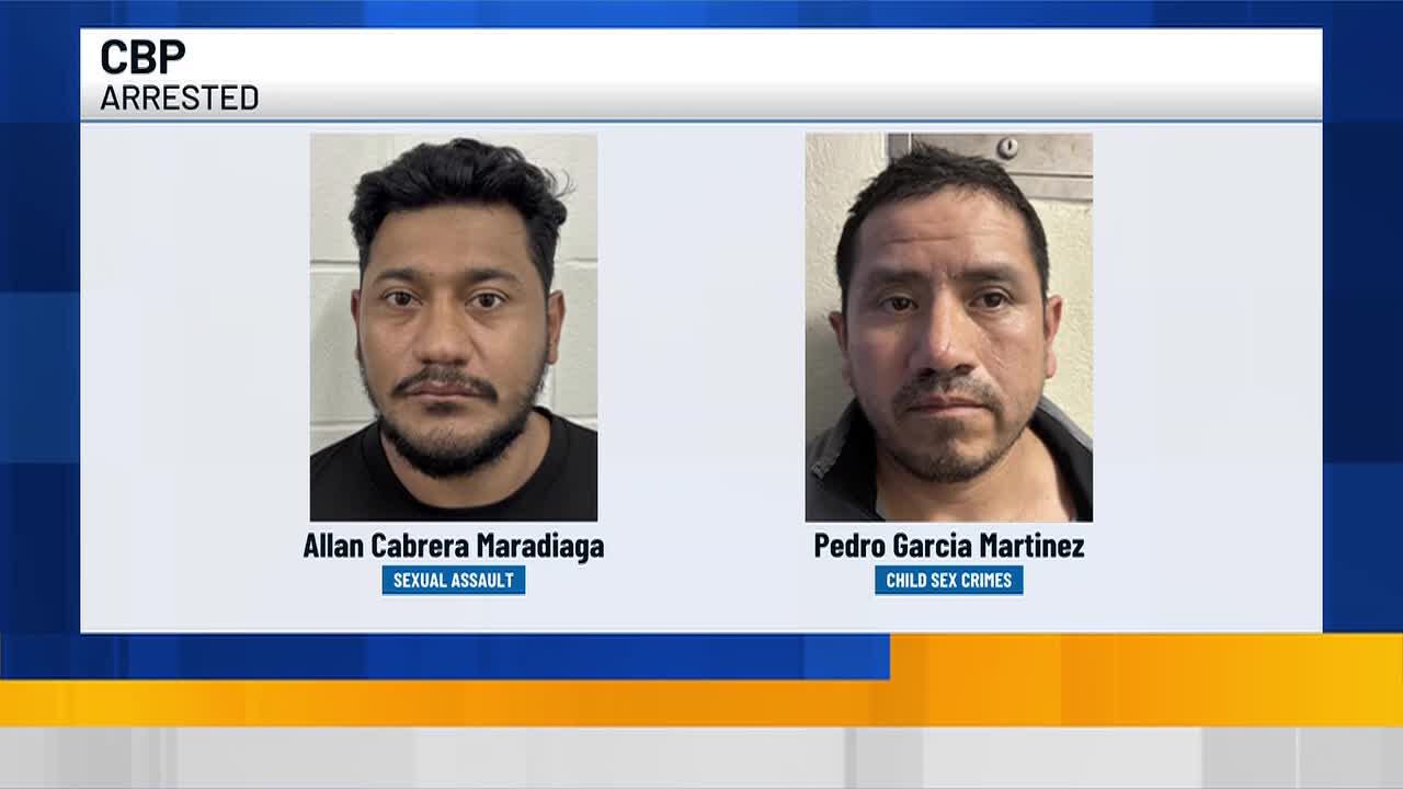 2 men wanted for sex crimes arrested at Laredo border crossing