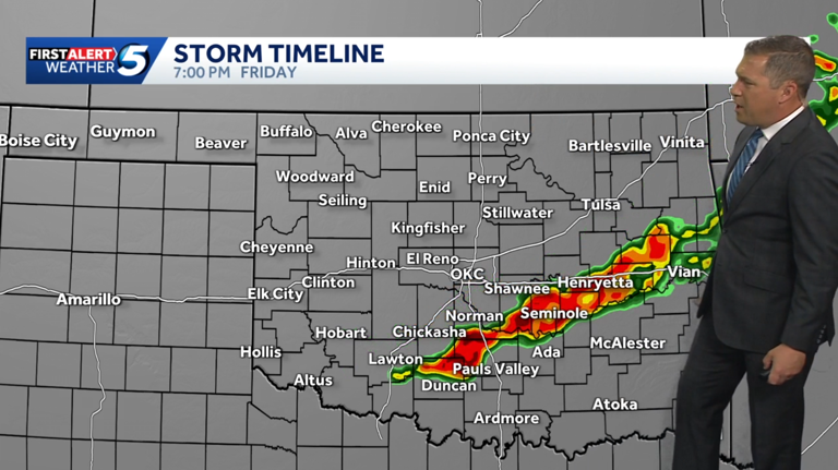 Timeline: Severe storms with hail and strong winds expected Friday