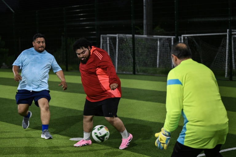 In big man US football league, guys score a different kind of goal