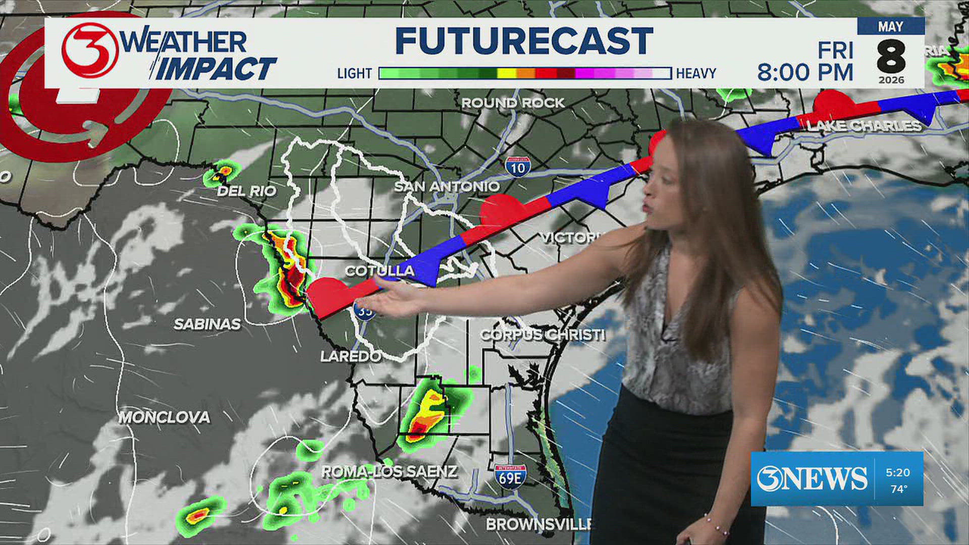 Cooler temperatures and a chance of thunderstorms