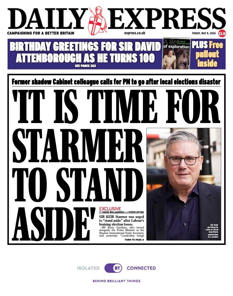 'Official exposed as Chinese spy' and 'Time for Starmer to stand aside'