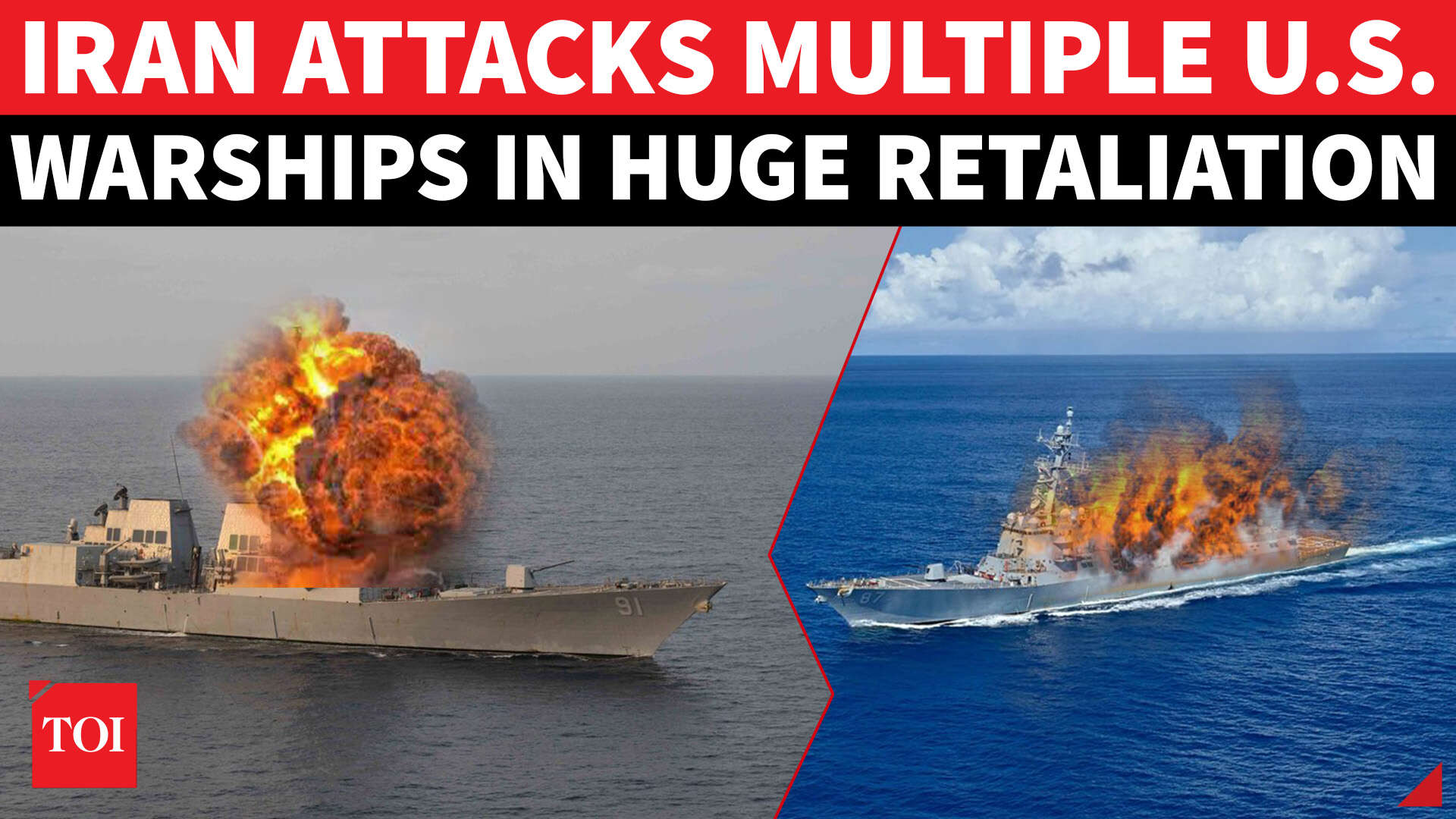 Iran Navy attacks 3 US warships; missile Hellfire in Hormuz unleashed ...