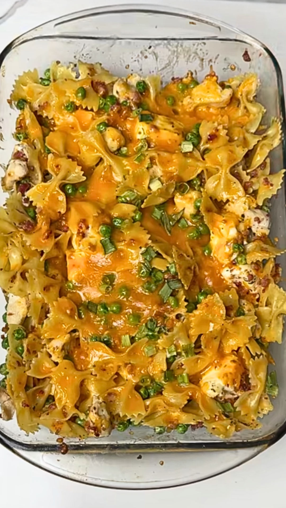 Creamy chicken pasta with peas recipe