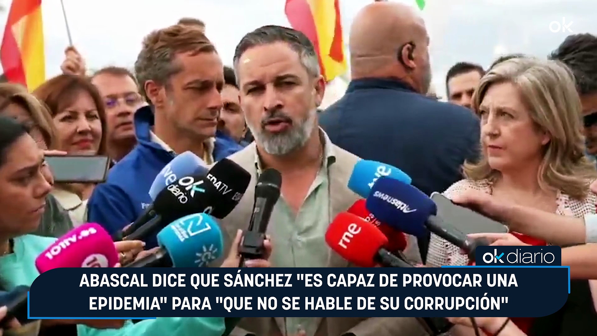 Abascal dice que Sánchez "es capaz de provocar una epidemia" para "que ...