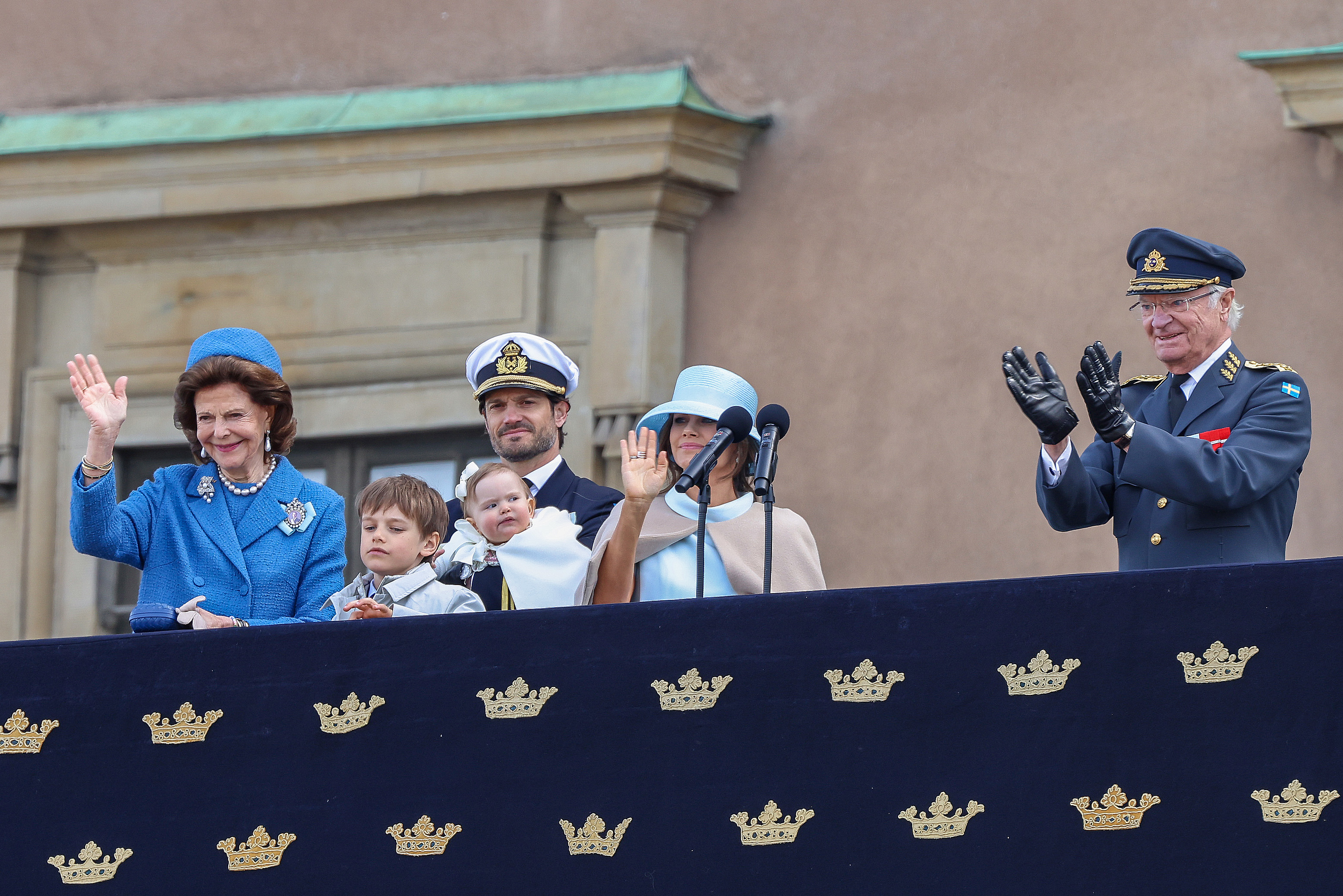 Sweden's baby princess steals the show at grandfather's 80th birthday ...