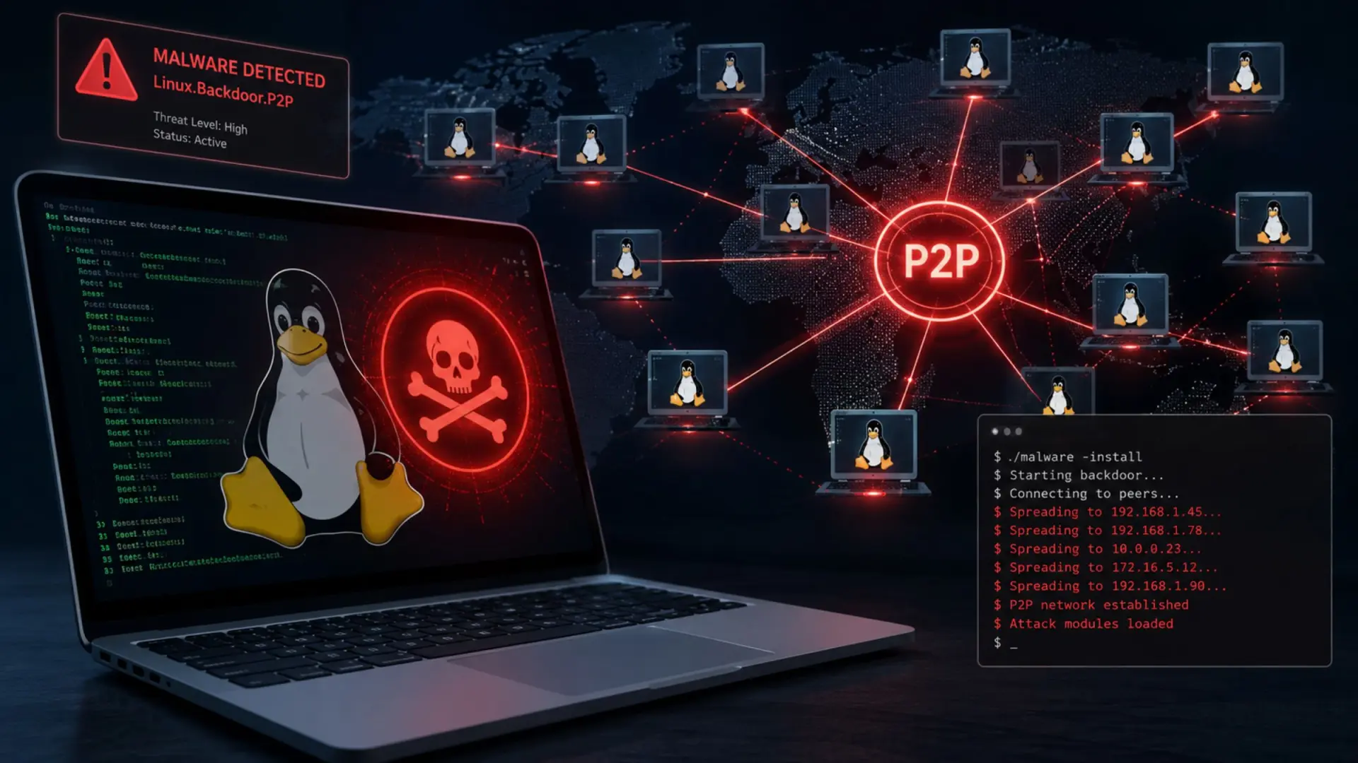 Detectado un nuevo malware que convierte los sistemas Linux en redes de ...