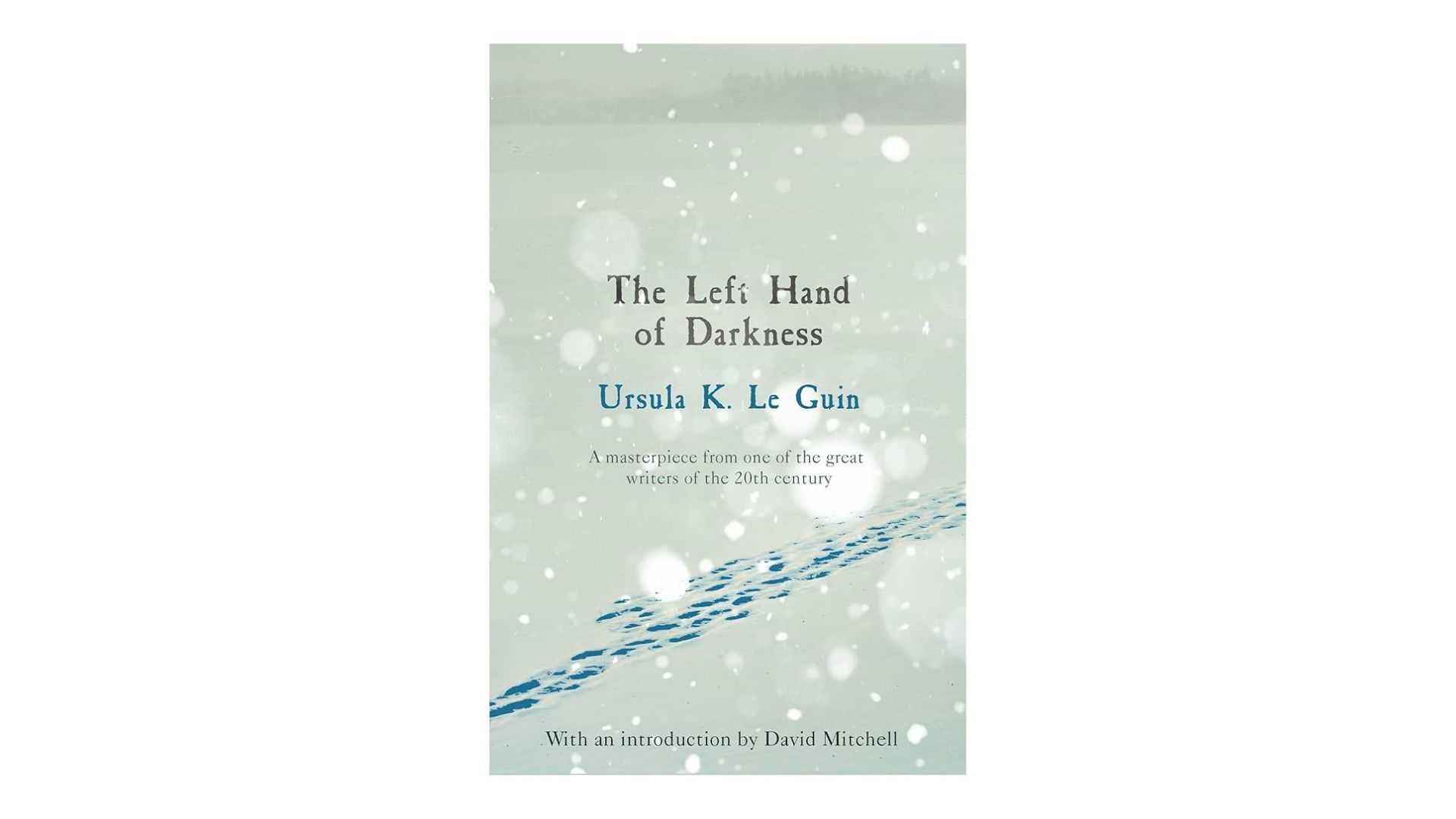 The Left Hand of Darkness by Ursula K. Le Guin book cover on white background