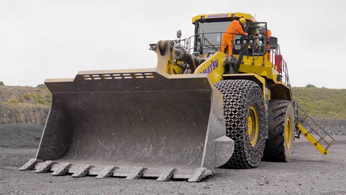 Giant loader machine ready for mining and quarry operations