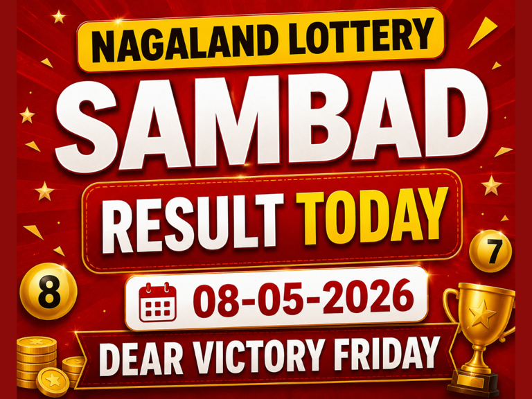 Nagaland Lottery Sambad result today 8 May 2026; Dear Victory Friday ...