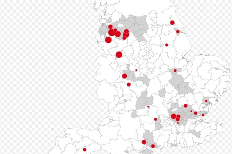 Local elections map shows where Reform are taking Labour seats