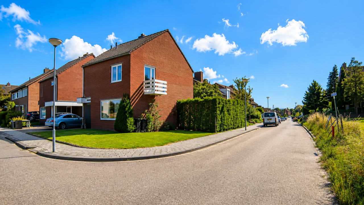 Driving through South Limburg neighborhoods (4K)
