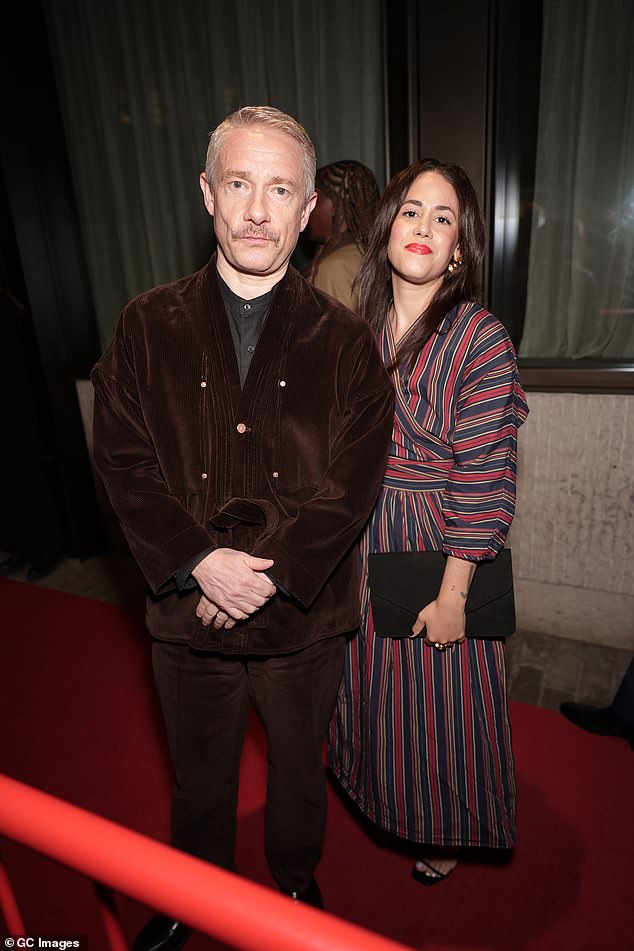 Martin Freeman, 54, enjoys rare outing with girlfriend Rachel Mariam ...