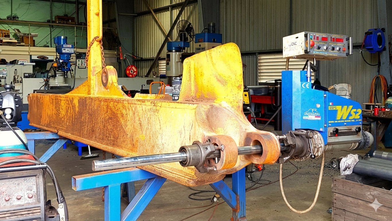 WS2 Plus line boring restores worn thrust faces