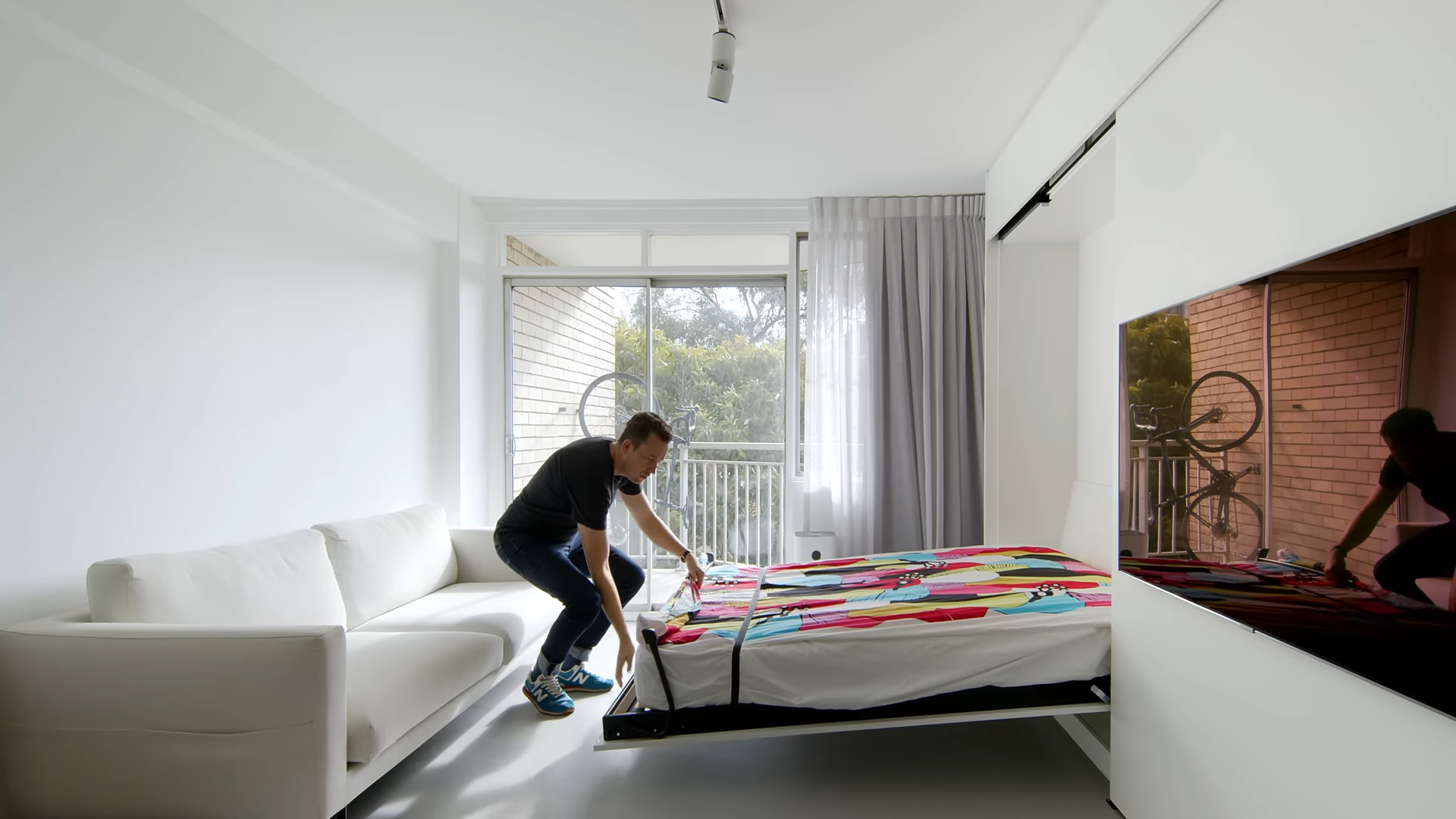Everything disappears in this apartment - this 291 sqft studio has a secret
