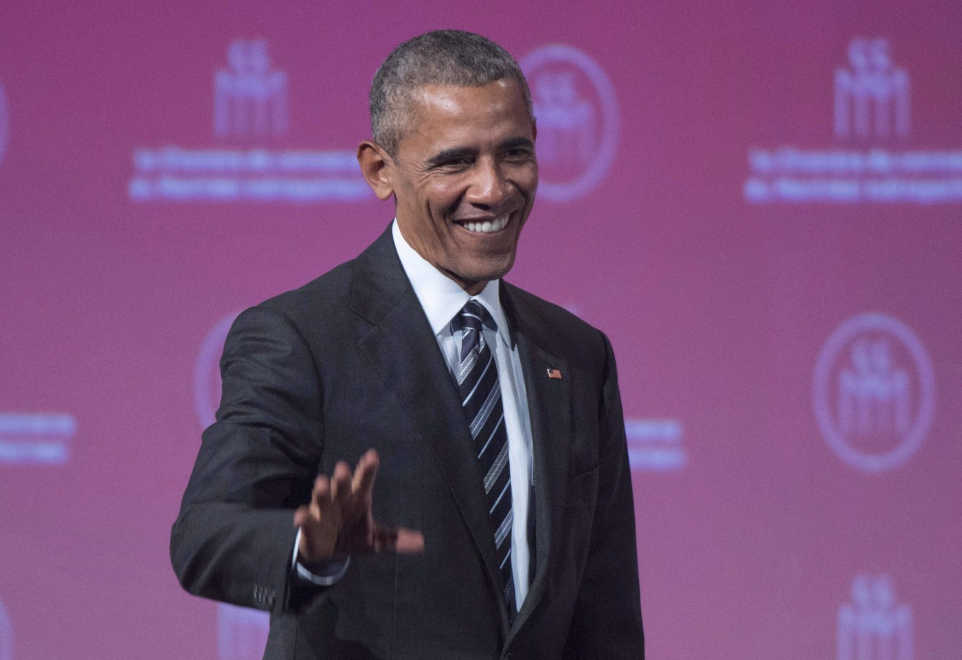 Former US president Barack Obama in Toronto for keynote speech
