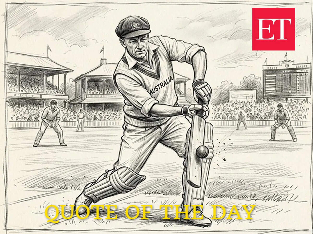 Quote of the day by Sir Don Bradman: 'When you play Test cricket, you ...
