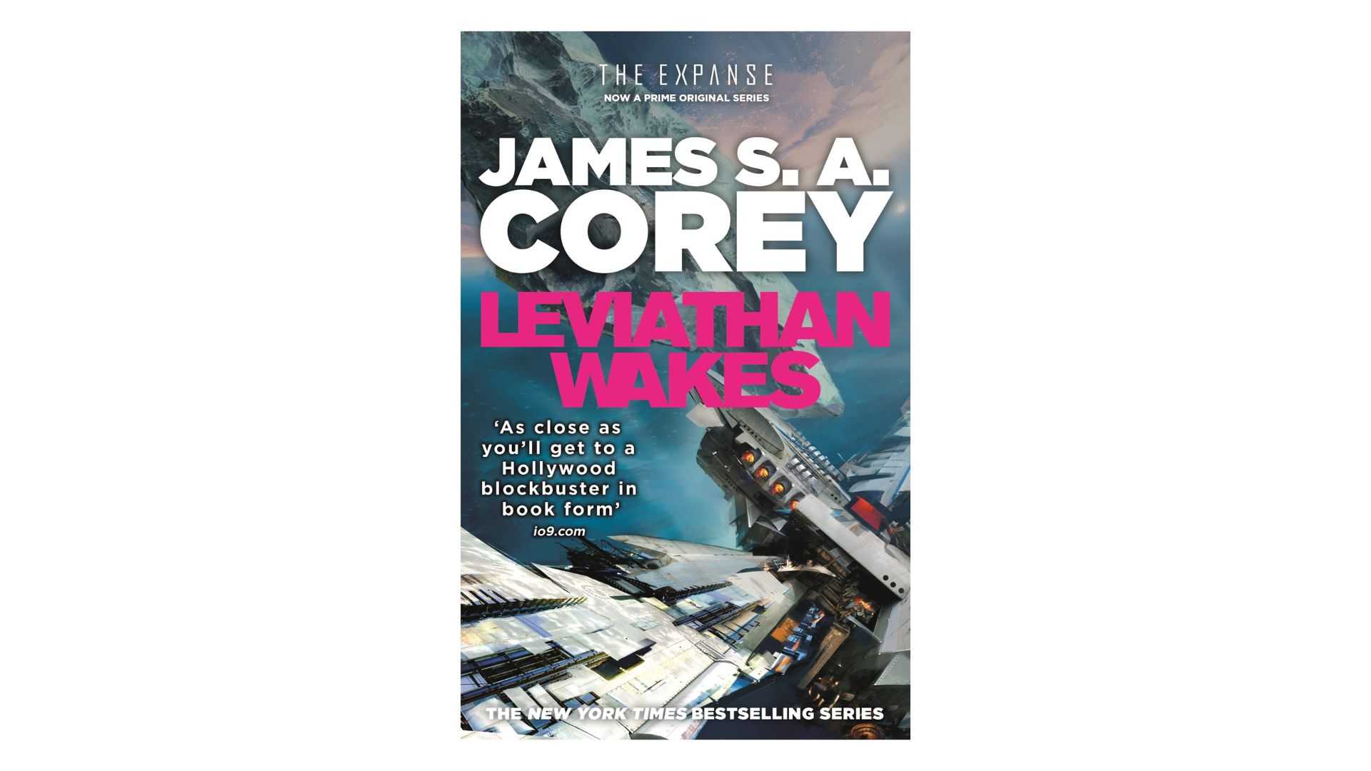 Leviathan Wakes by James S.A. Corey book cover on a white background