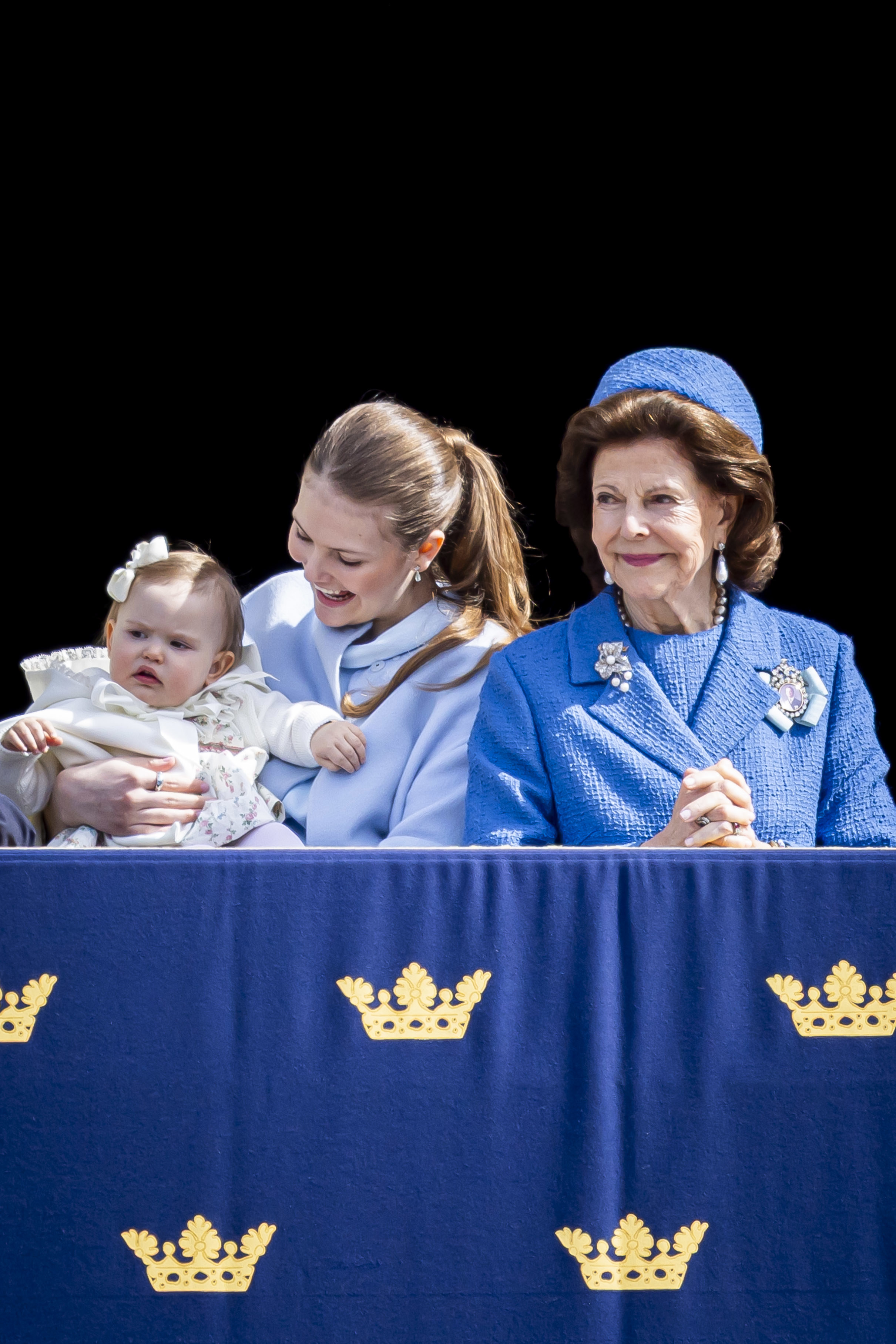 Sweden's baby princess steals the show at grandfather's 80th birthday ...