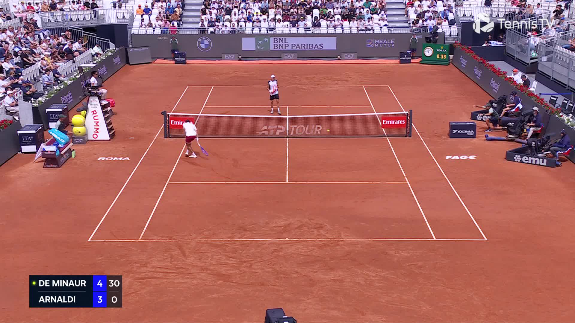 Matteo Arnaldi shows his class in Rome