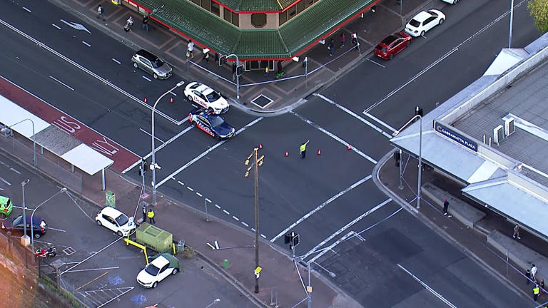 9News understands the driver was leaving the commuter car park outside Cabramatta train station.