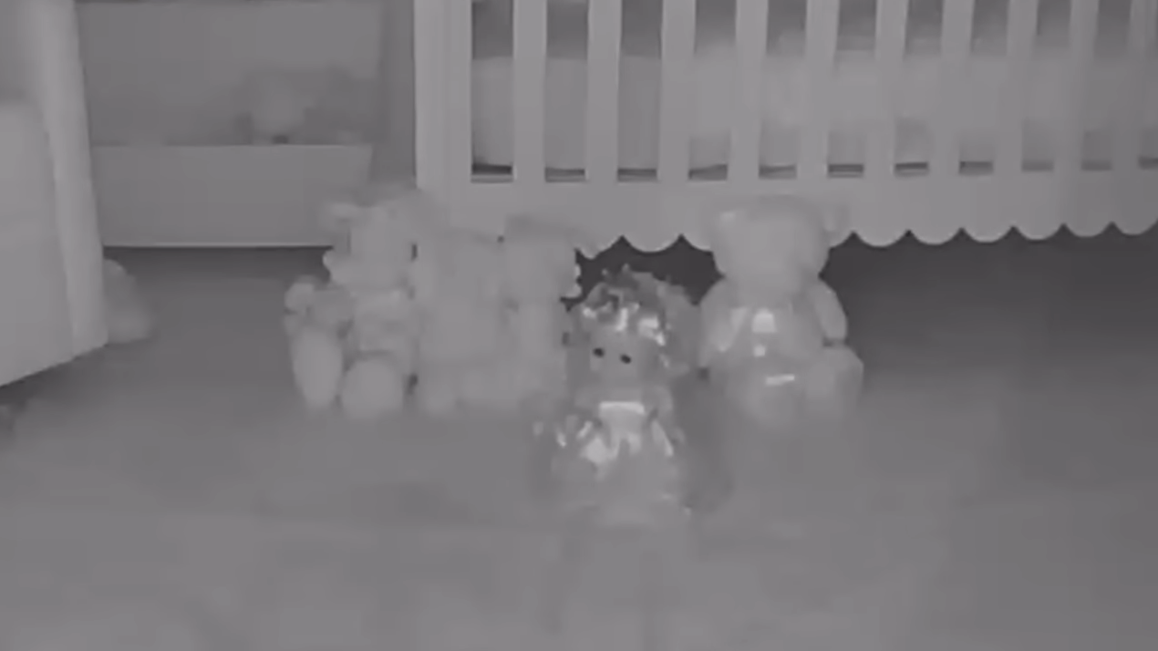 A baby doll caught moving on camera left this family terrified