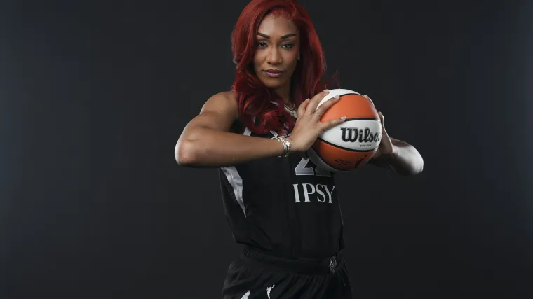 A'ja Wilson hair timeline: All of the vibrant colors Aces star has ...