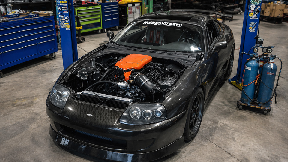 This Supra gets a huge engine swap