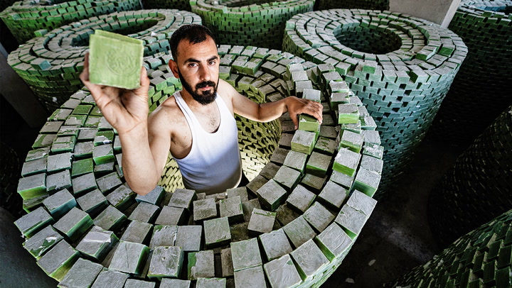 How 8 million bars of olive oil soap are handmade at this factory in Turkey