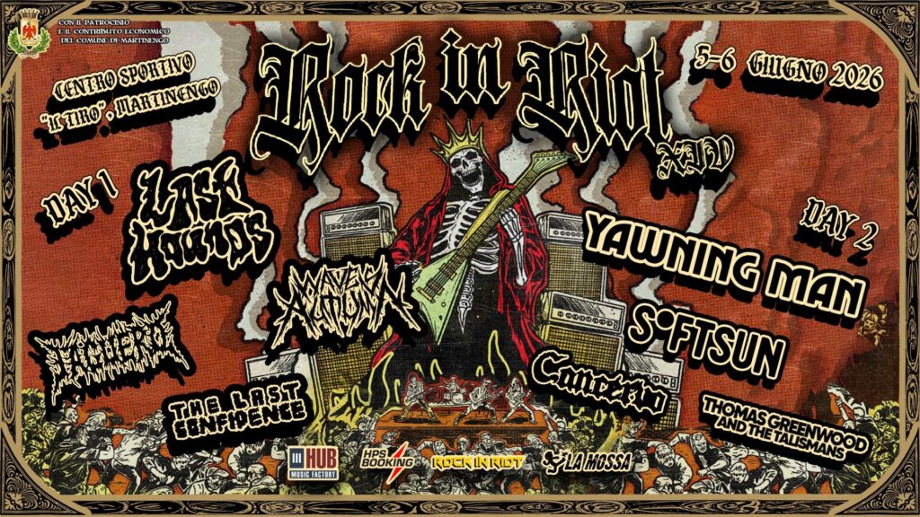 Rock in Riot 2026: annunciata la XIV edizione