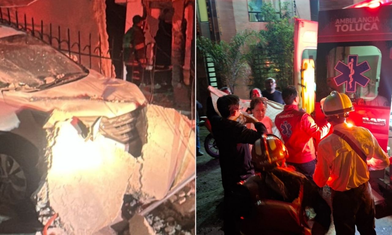 Explosión por tanque de gas deja 2 lesionados en colonia La Soledad, Toluca