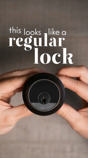 The smart lock designed to look like a normal lock