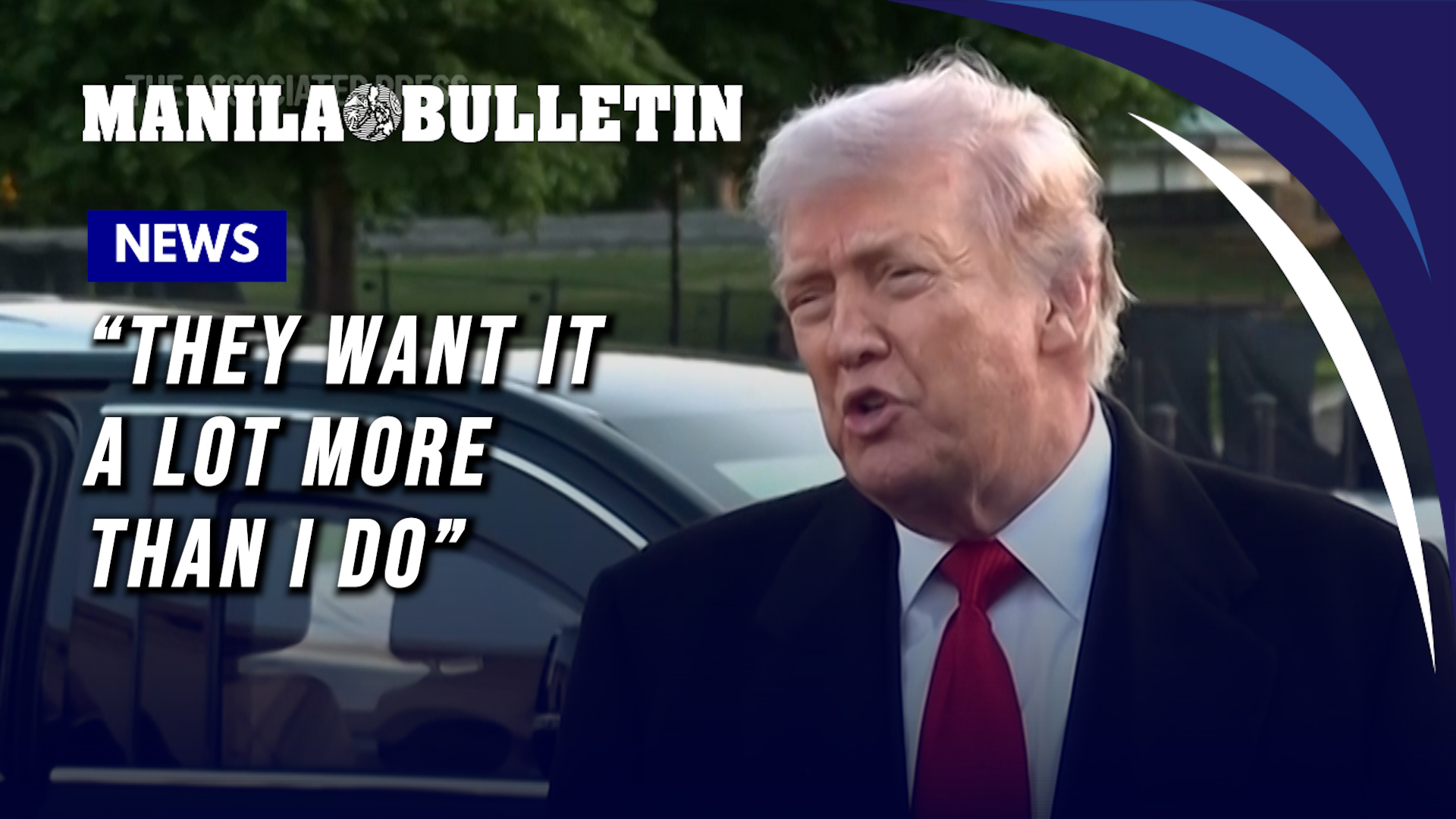 Trump says Iran eager to end Middle East war