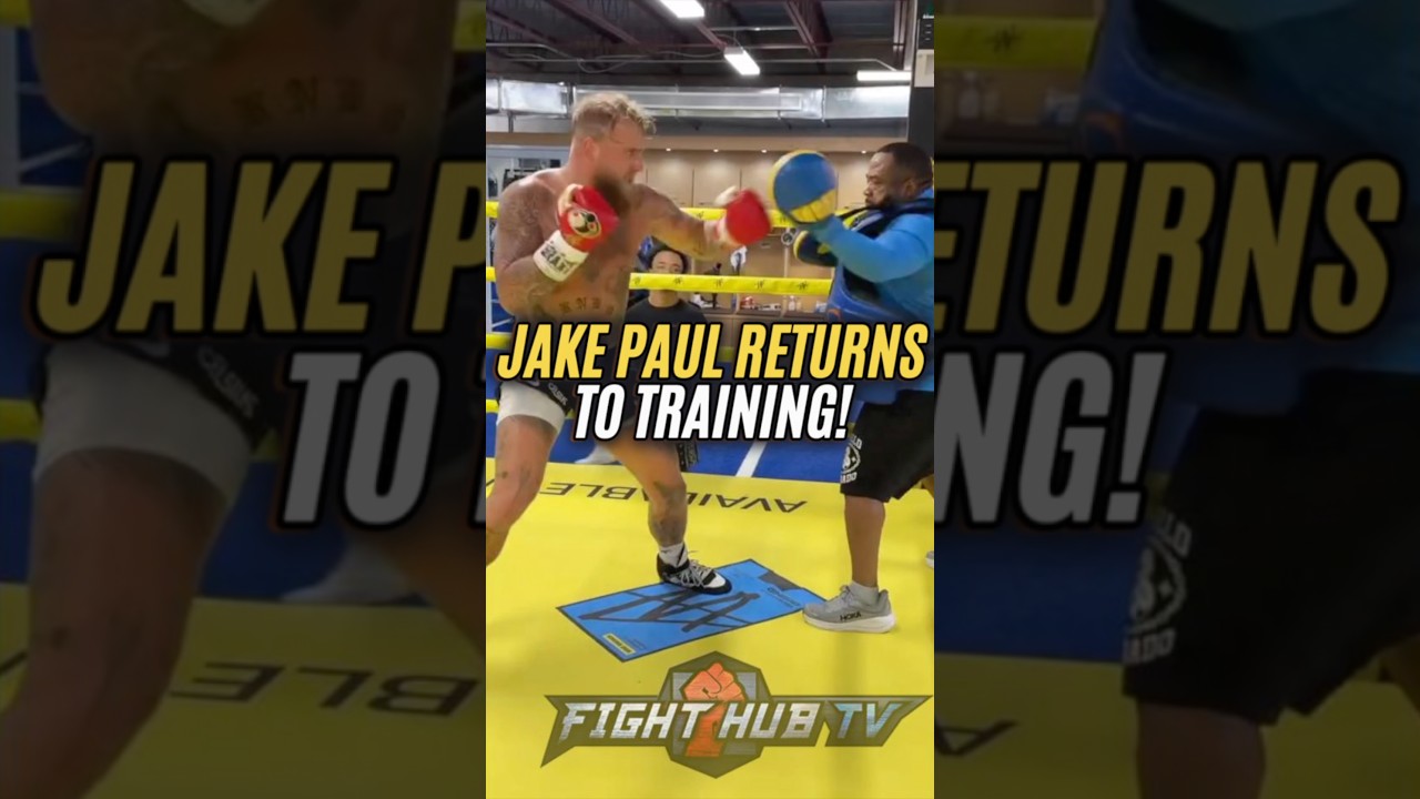 Jake Paul returns to gym after Anthony Joshua loss