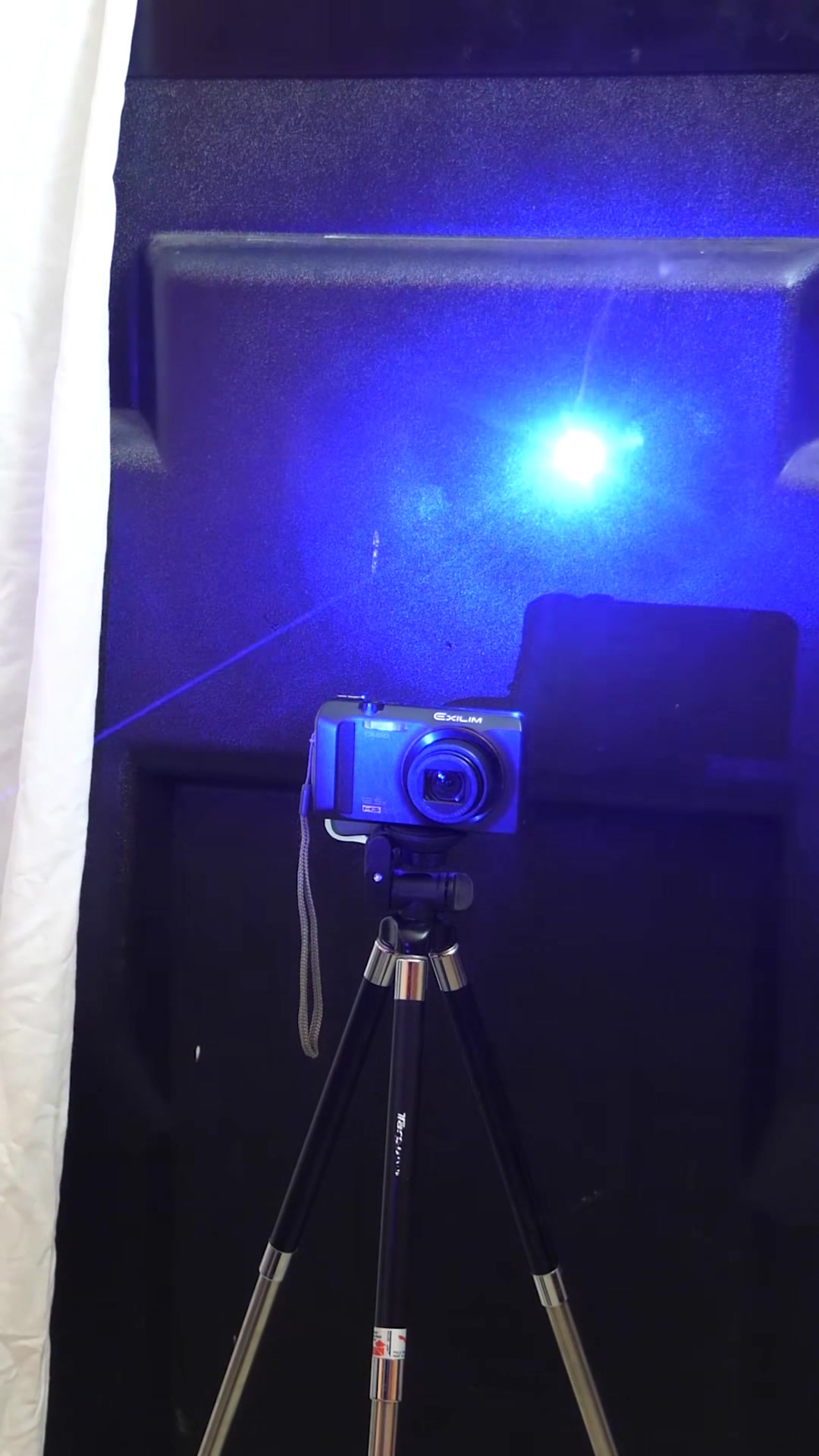 I shined a 3W laser directly in my camera