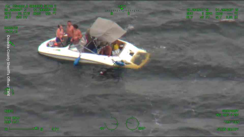 Six people rescued from sinking boat during Florida storm in dramatic ...