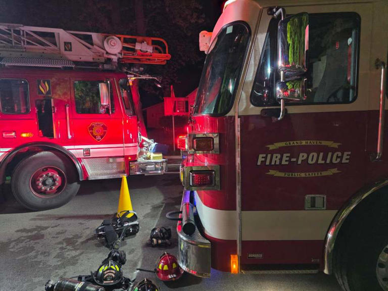 Grand Haven home destroyed in late-night fire