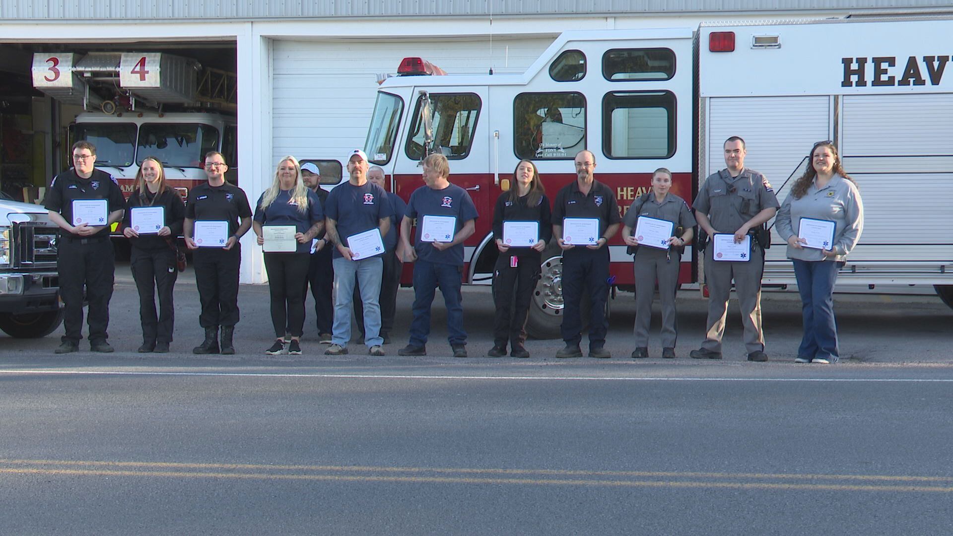 First responders honored for saving a man’s life