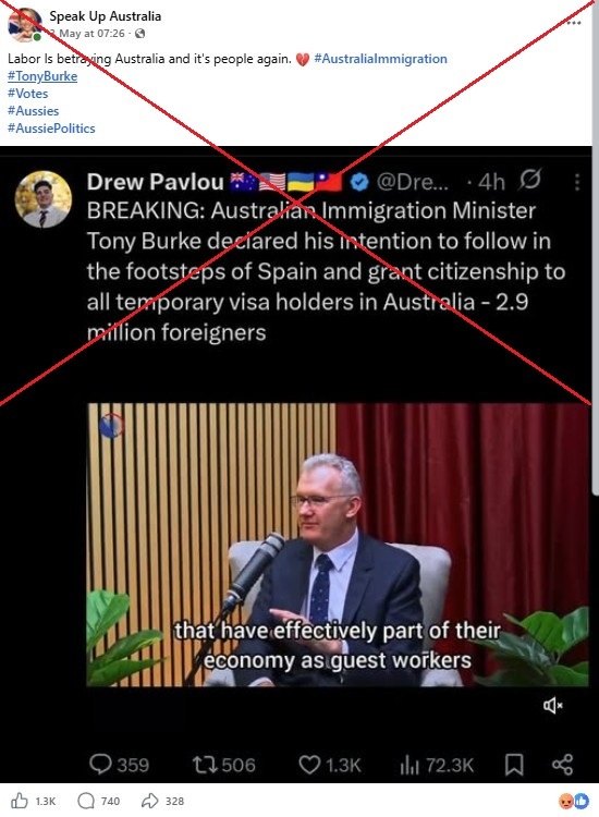 False posts target Australian minister's comments on citizenship for ...
