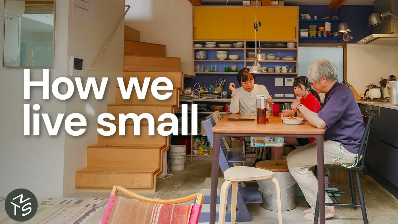 Watch how a Japanese family of five lives in a tiny open-air Tokyo home