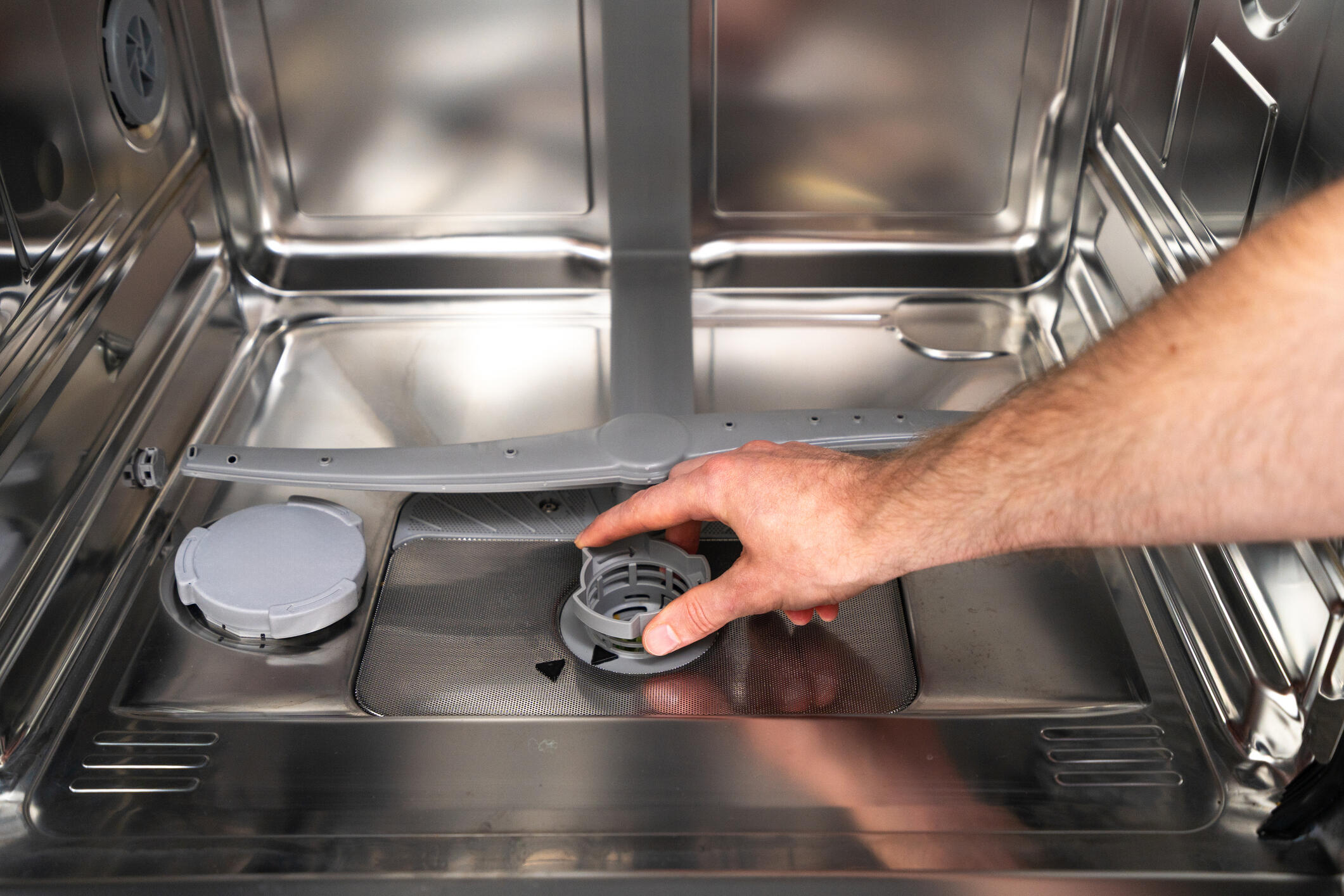 The filter is your dishwasher's secret weapon.
